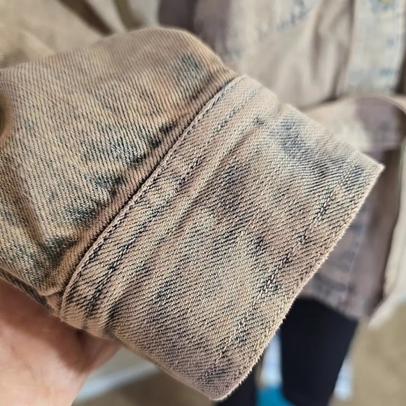 Sessun Ladies Faded Denim  Jacket With Belt Size S Oversized See Measurements - Picture 5 of 14